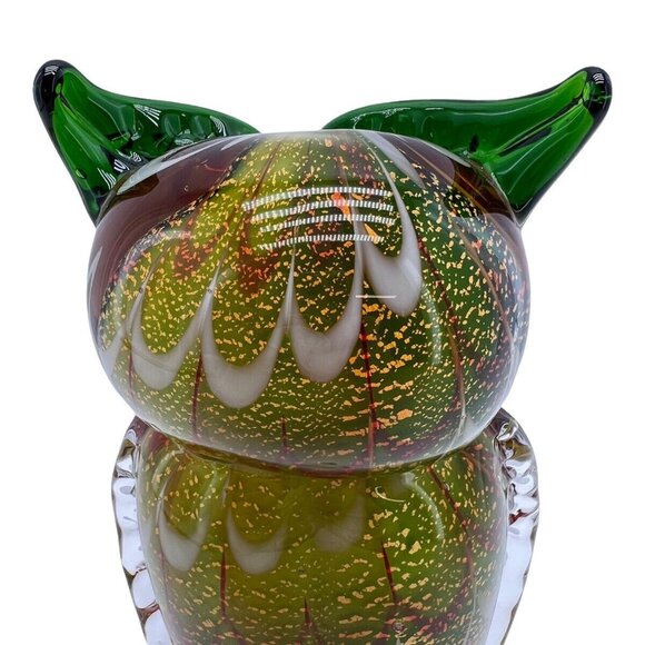 Vintage Murano Owl Art Glass Italy Handblown Figurine - Picture 7 of 10